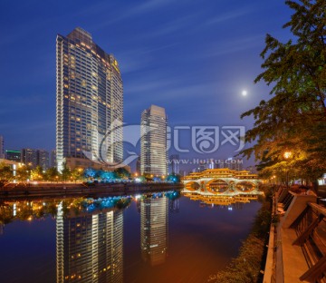 成都锦江夜景