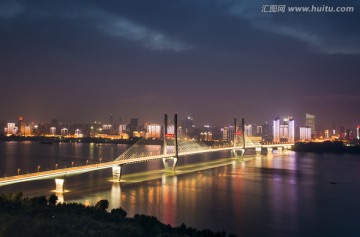 武汉长江二桥夜景