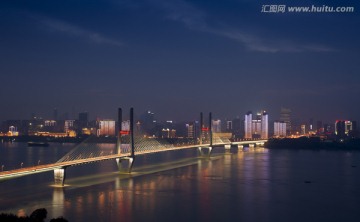 武汉长江二桥夜景