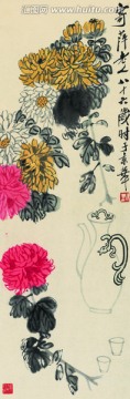 齊白石  菊花