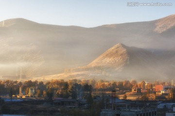 新都桥日出全景