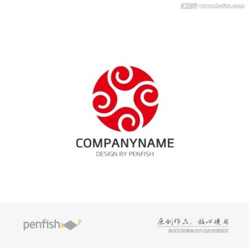 旋转的祥云logo