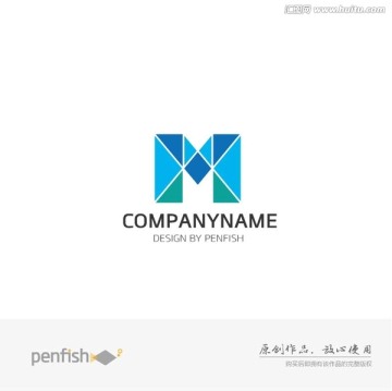 字母M創(chuàng)意logo