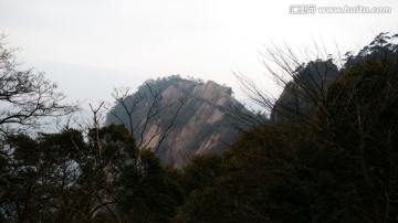安徽黃山水墨霧景