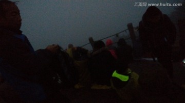 安徽黃山水墨霧景