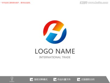 H字母 原創(chuàng)標(biāo)志logo