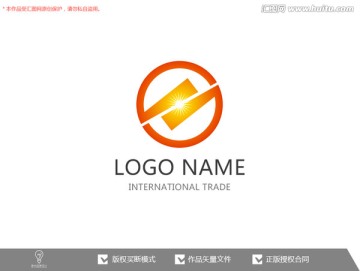 太阳 H字母 标志logo