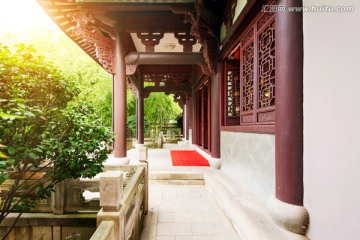 中国古建筑走廊