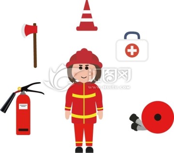 消防員 消防車(chē)