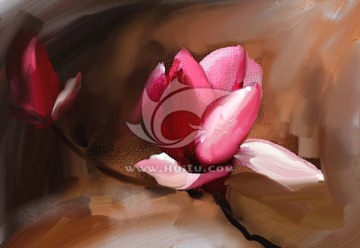 花 油畫（未分層）