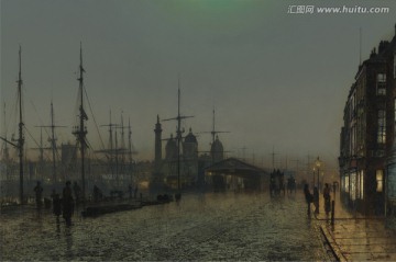 黃昏油畫