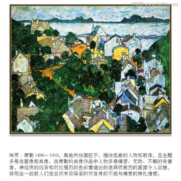 席勒高清抽象油画 画廊品质