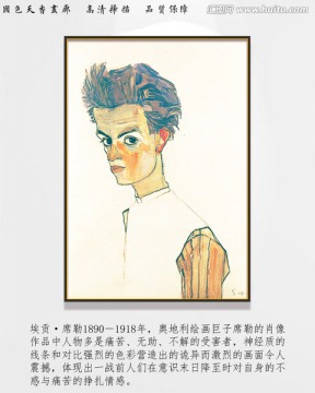 高清抽象油畫(huà) 席勒作品