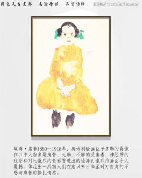 席勒高清抽象油画 画廊品质