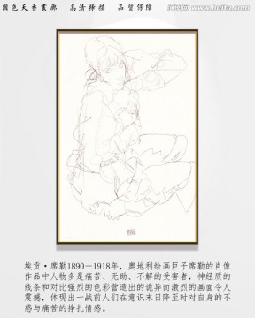 席勒高清抽象油畫 畫廊品質(zhì)