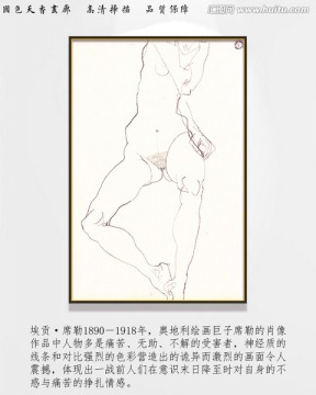 席勒高清抽象油畫 畫廊品質(zhì)
