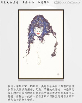 席勒高清抽象油畫 畫廊品質(zhì)