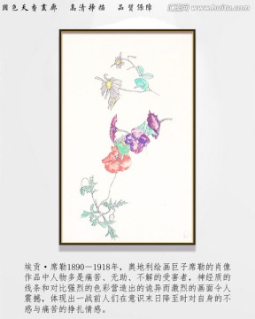 席勒高清抽象油画 画廊品质