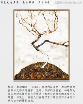席勒高清抽象油畫 畫廊品質(zhì)