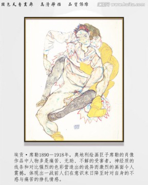 西方简约抽象人体艺术 画廊品质