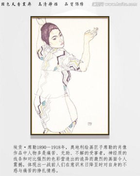 西方简约抽象人体艺术 画廊品质