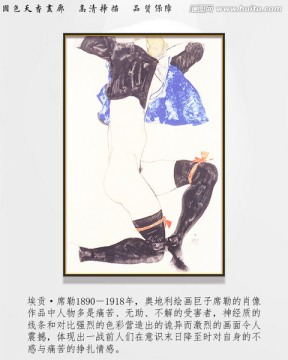 抽象油畫(huà) 席勒高清掃描作品