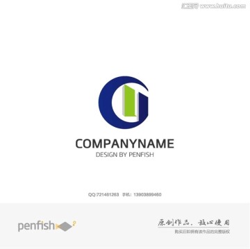 字母G建筑行业logo