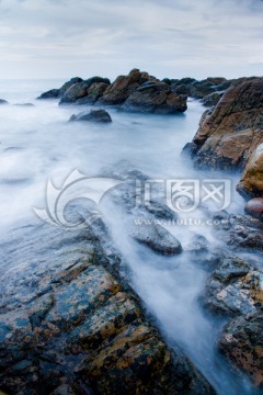 海南海浪礁石