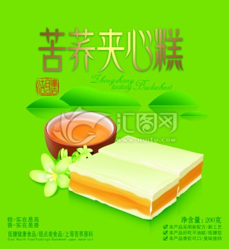 苦蕎夾心糕