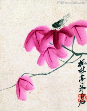 齊白石 花卉國畫