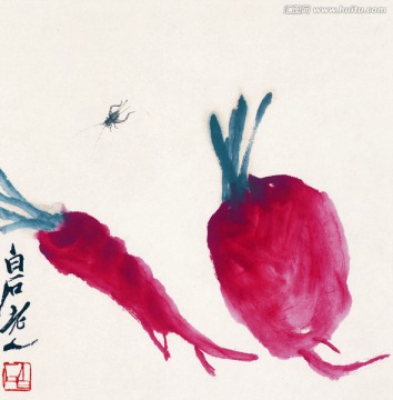 齊白石 花卉國畫