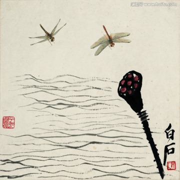 齊白石 花卉國畫