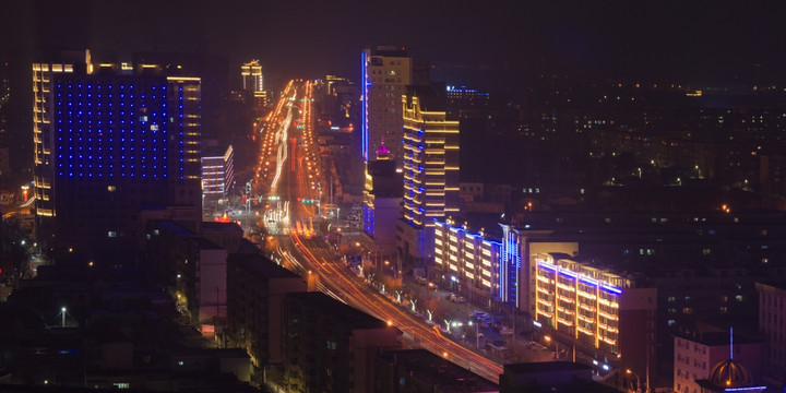 伊宁市夜景