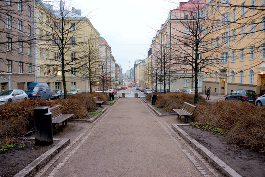 芬兰赫尔辛基街景