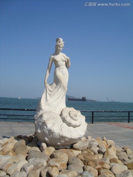 海螺姑娘 雕塑