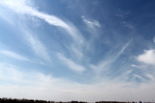 天空 蓝天 白云