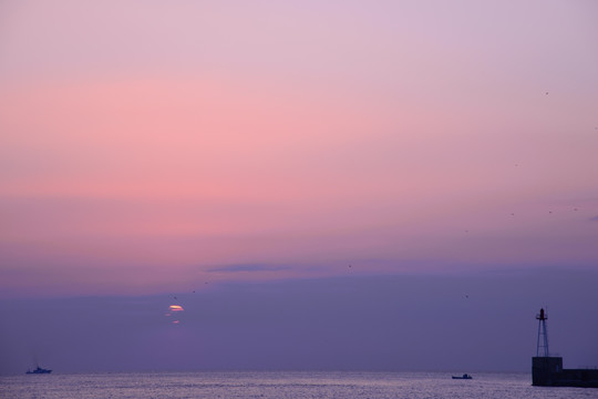 海上日落