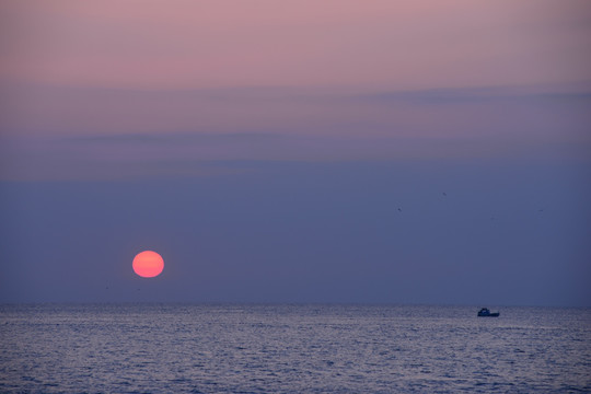 海上日落