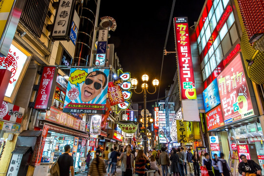 大阪的夜景