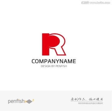 字母PR組合logo