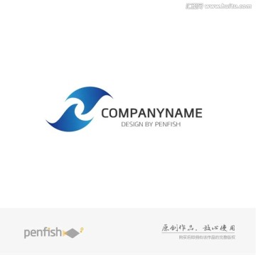 字母N创意logo动感