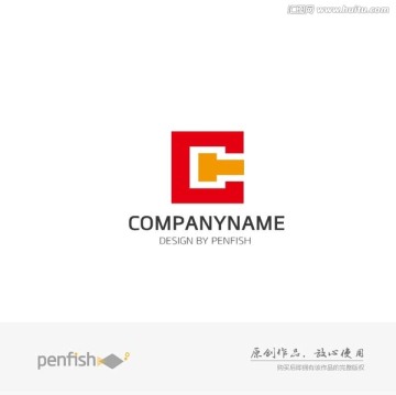 字母CT組合方形logo
