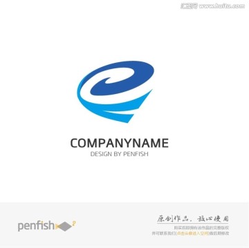 字母e陀螺logo