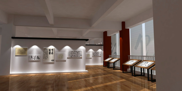 書法作品展示區(qū)