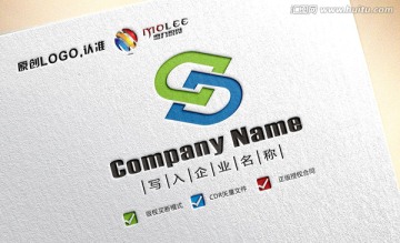 DS字母LOGO设计