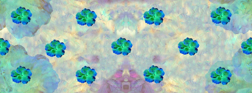 湖蘭色花朵