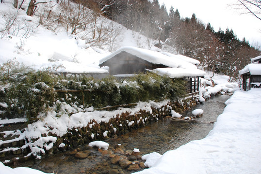 日本雪景