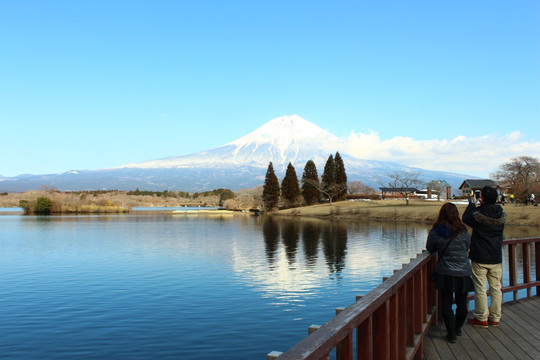 日本静冈县田贯湖