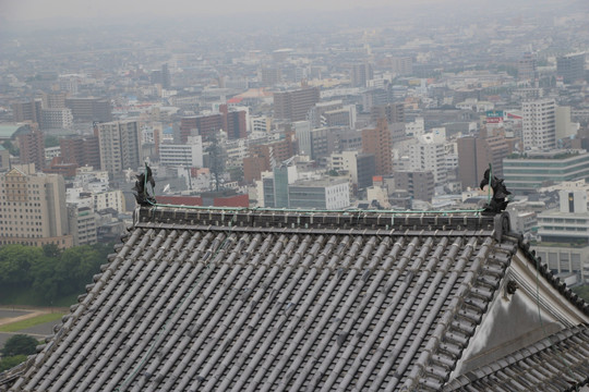 松山城屋顶