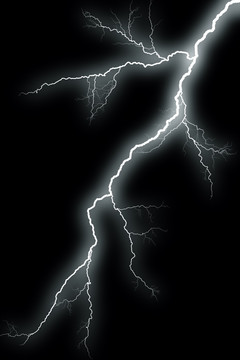 閃電 雷電素材